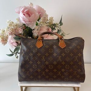 Authentic Louis Vuitton Speedy 30 Vintage Monogram Handbag